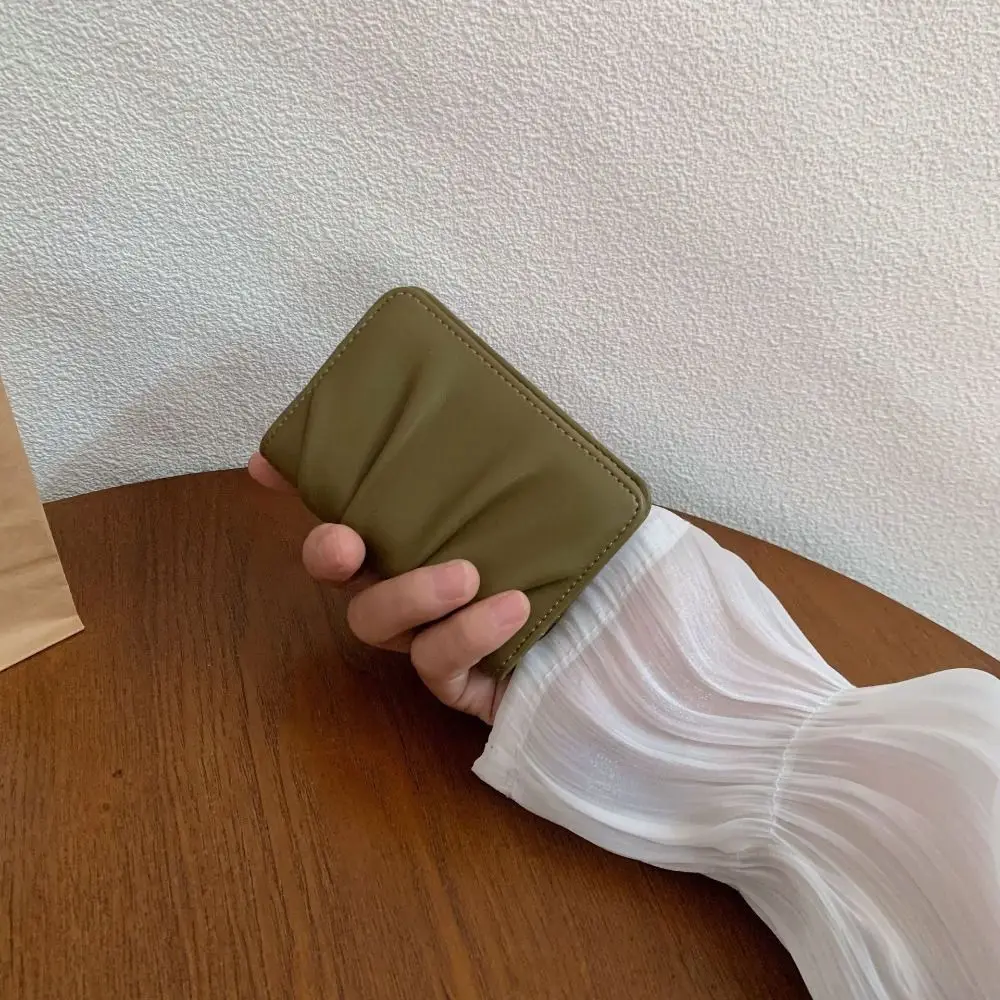 موضة بولي Leather محفظة جلدية صغيرة قصيرة مطوي متعددة الوظائف حامل بطاقة المرأة سعة كبيرة قابلة للطي محفظة يدوية الهدايا