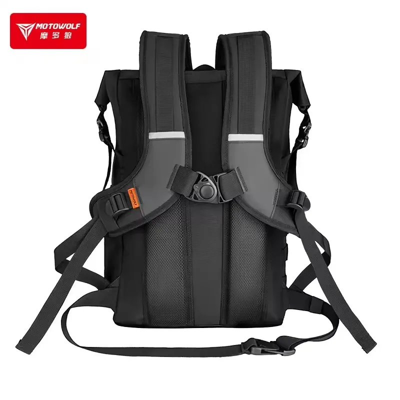 20L Motowolf Waterproof Motorcycle Backpack Durable Motorcycle Bag Casual Reflective Riding Large Capacity Moto Bags view 6