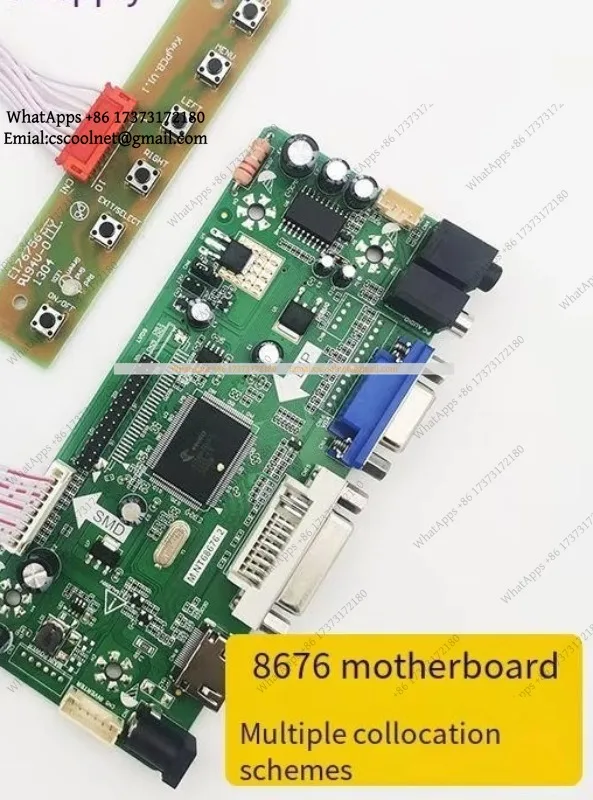 JS01 LCD Driver Board M.NT68676 HDMI DVI VGA for Laptop Screen Retrofit