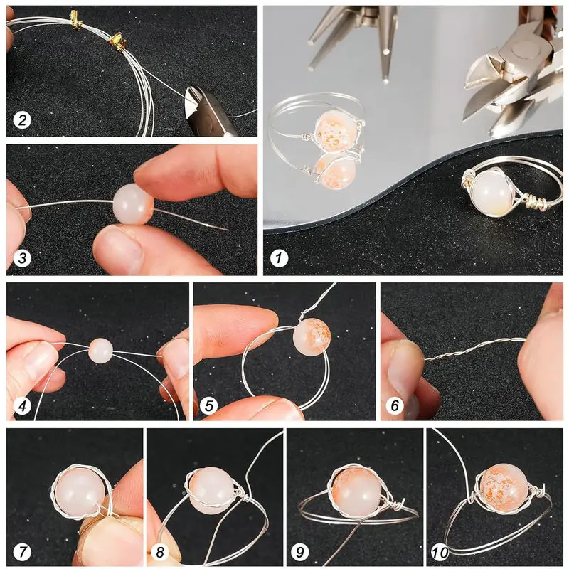 2 Meters 0.3-1.0mm 925 Sterling Silver Wires Half Hard Round Craft Wires Beading Wire for DIY Bracelet Necklace Jewelry Making