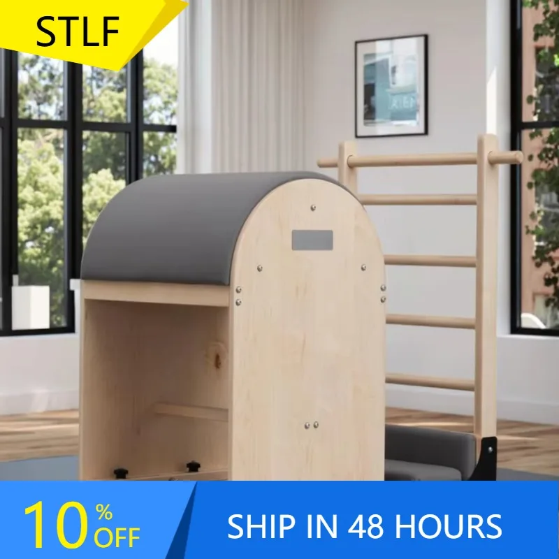 YTYIN Adjustable Maple Wooden Ladder Barrel PU Material Stable Pilates Machine For Gym Studio Pilates Yoga Training Health Featu