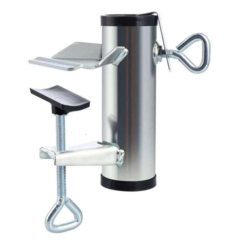 

G6KF Adjustable Patios Umbrella Holder Outdoor Umbrella Base Stand Metal Clamps for Courtyard decolorant Balcony Fences