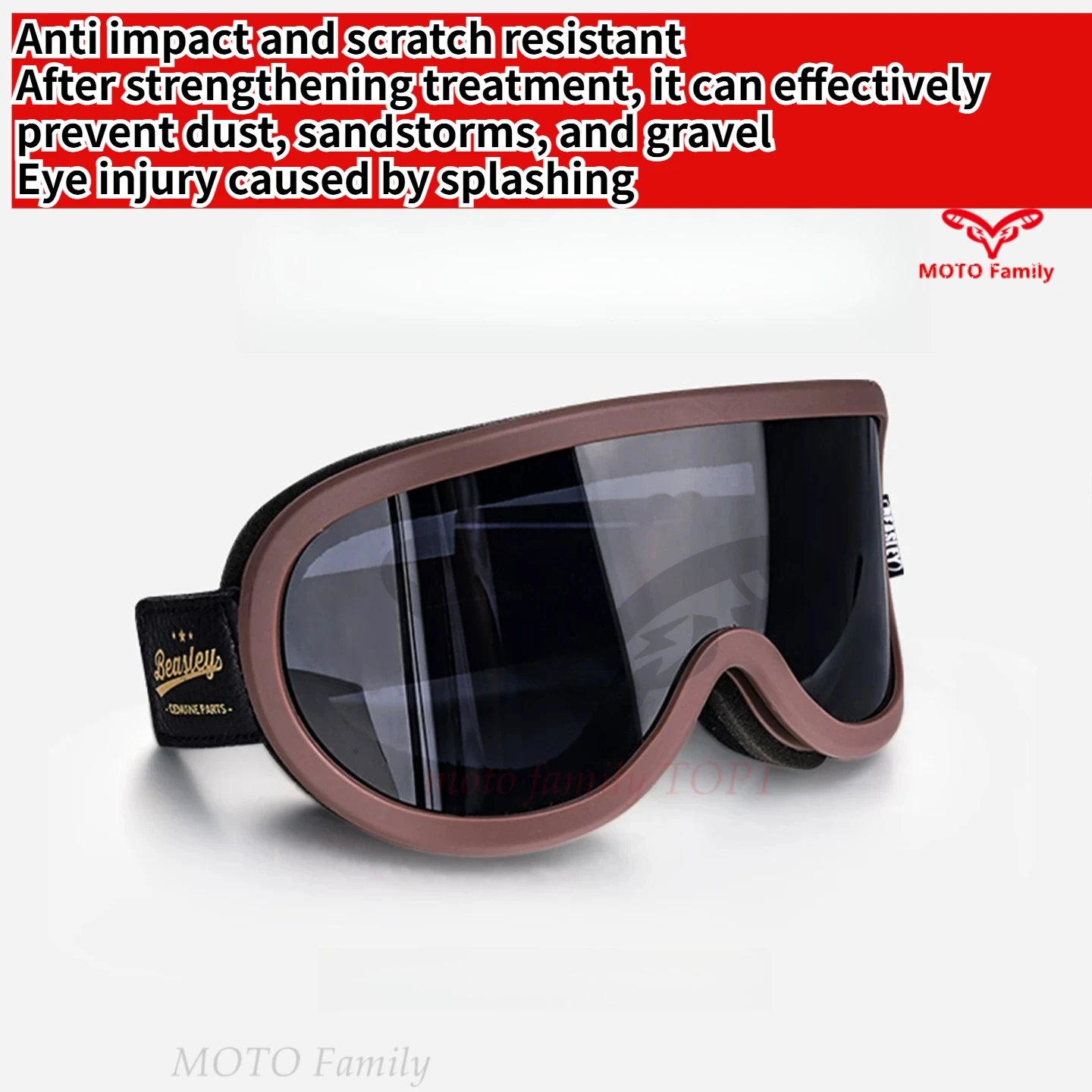 BEASLEY retro motorcycle helmet goggles windproof sand universal half helmet breathable sun protection windproof goggles