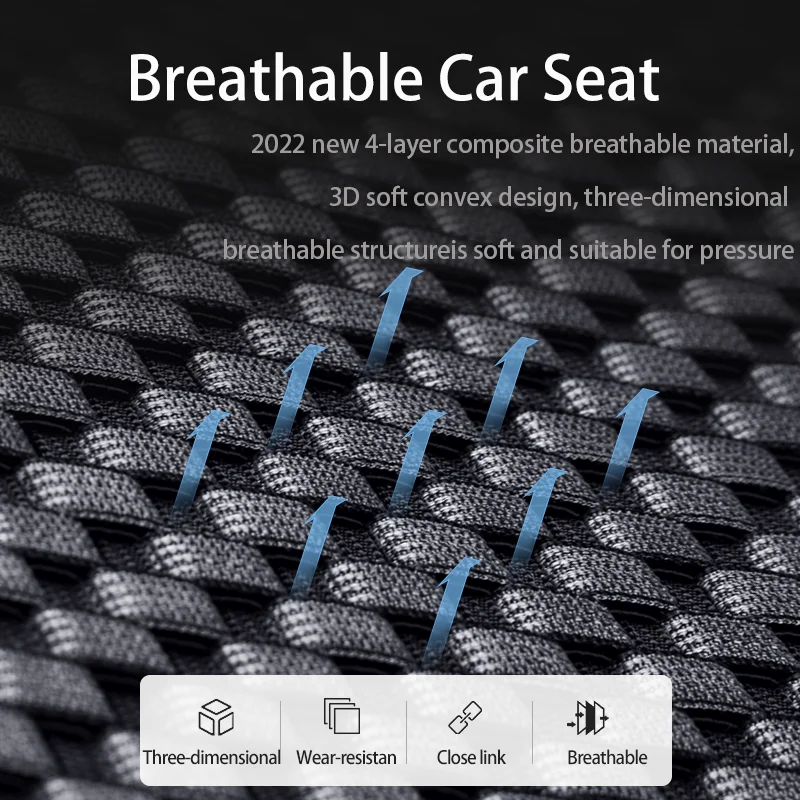 karcle Ice silk Car Seat Covers summer cool seats cushion Universal Four Seasons Chair Pads Breathable Car Interior Accessories