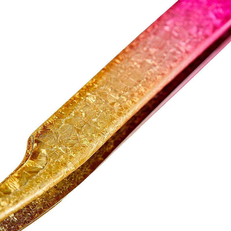 まつげエクステピンセット グラデーションカラー ステンレス製 まつげピンセット 高精度 静電気防止ピンセット まつげエクステツール