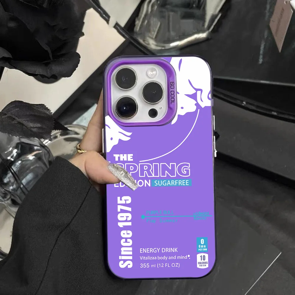 Funda de teléfono roja de moda para B-Bulles desde 1975 iPhone 16e 16 15 14 13 12 11 mini Pro Max XR XSMAX 8 7 Plus Anti caída trasera mate