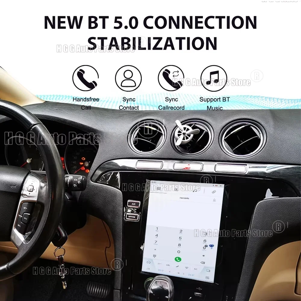 mz Radio Car Stereo Receiver For Ford S-Max Galaxy 2007~2015 Android With Carplay Multimedia Screen GPS Navigation IPS Head Unit