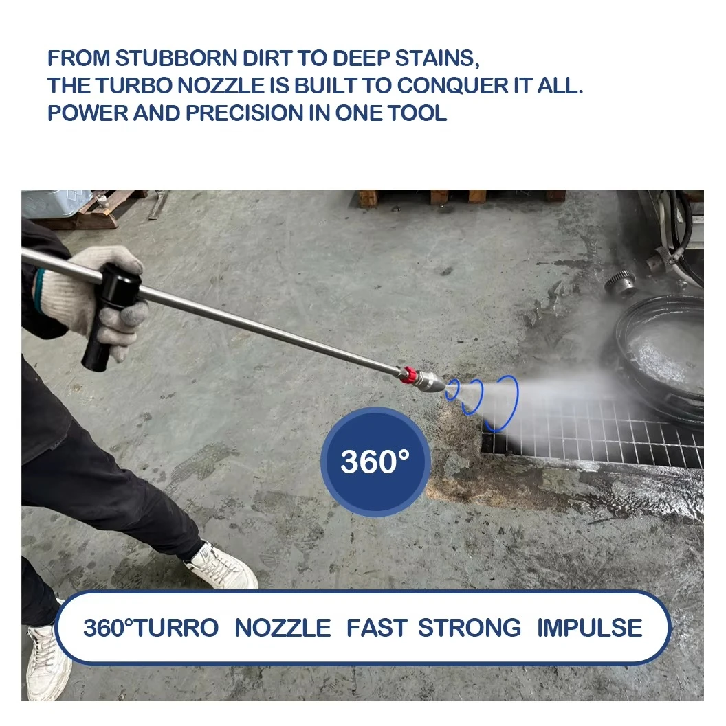 آلة تنظيف غسالة الضغط العالي المحمولة التجارية الجديدة 1730 دورة في الدقيقة 22 كيلو وات #4