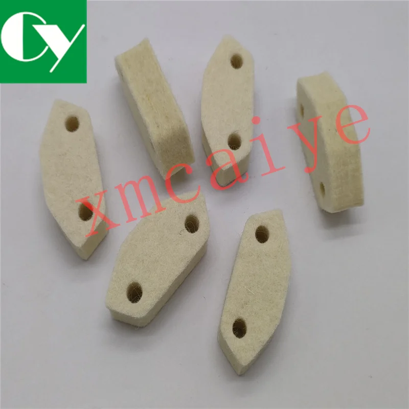 50 PCS KBA145 Printing Oil Plug Wool Felt Size Length :53mm X width :23mm