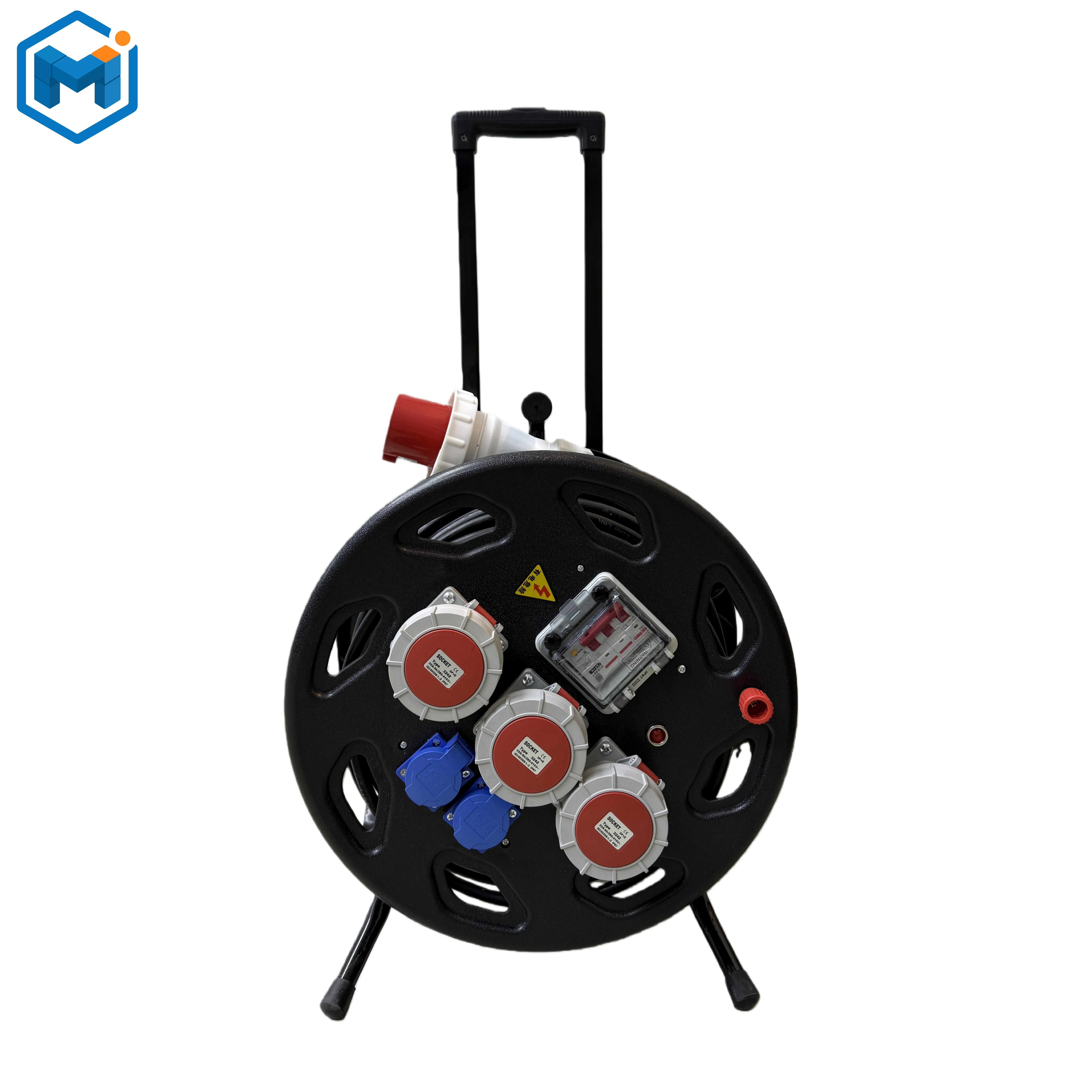 Wholesale Outdoor Cable Reel 50m Extension Power Cord Cable Reel Industrial Socket Heavy Duty
