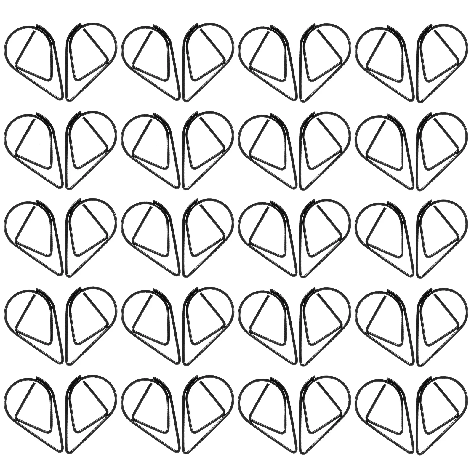 

100 Pcs Small Metal Paper Clips Shaped Bookmarks Stainless Steel Colored Pins for Office Use Document Accessories