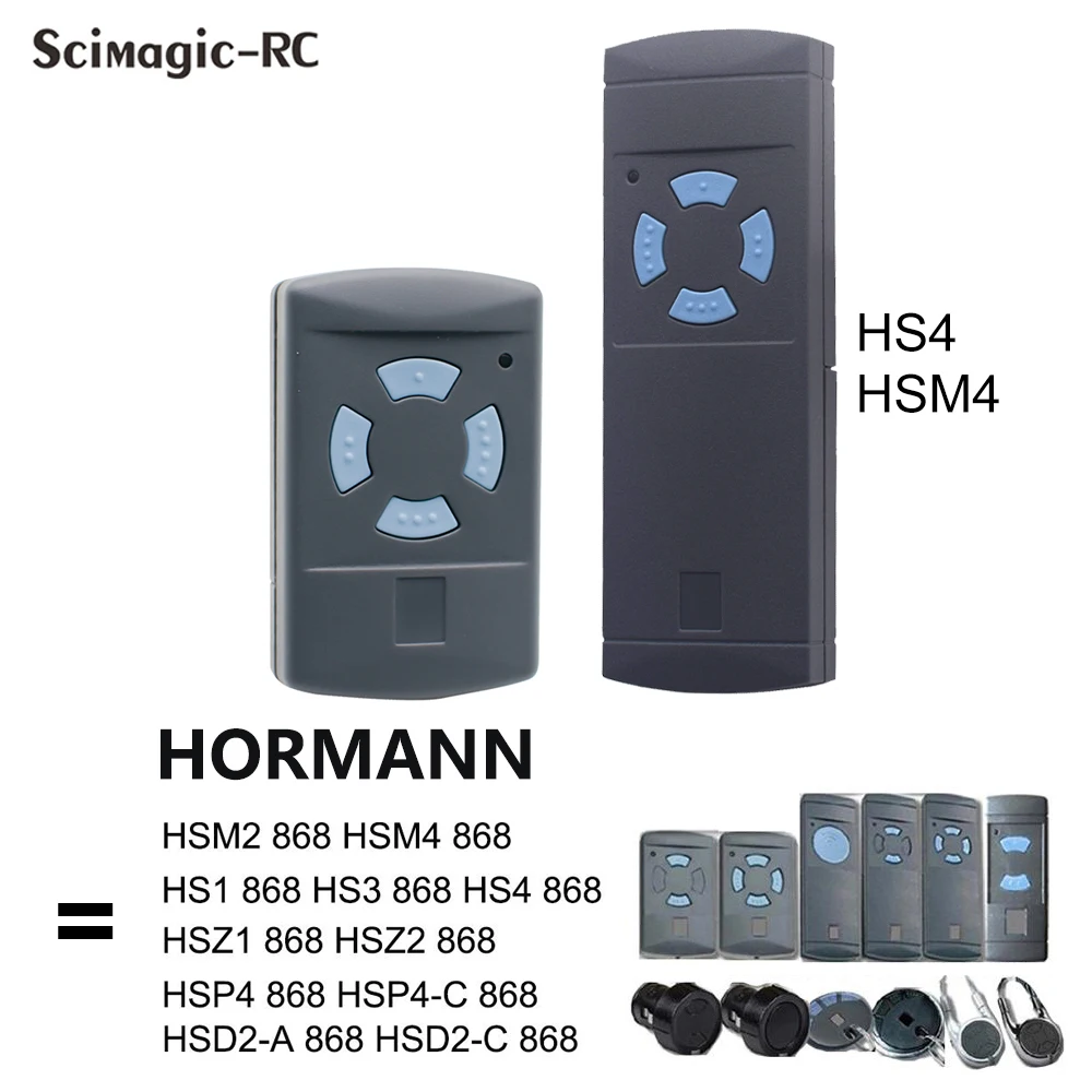 Blue Button 868 HORMANN Remote Garage Gate Door Control 868Mhz HSM2 HSM4 HSE4 HSE2 HS1 HS2 HS4 868.35MHz Handheld Transmitter