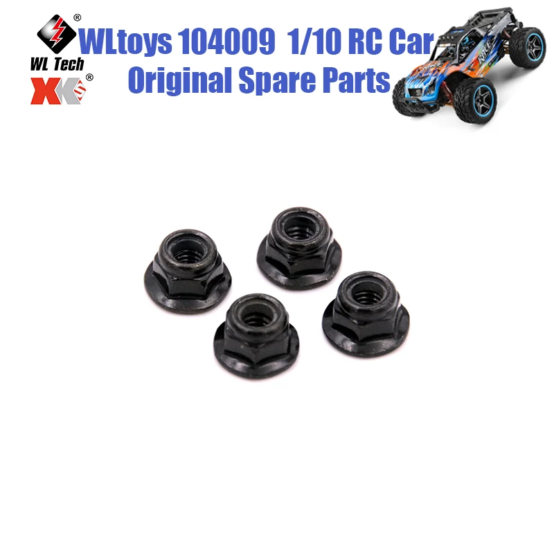 

WLtoys 104009 1/10 RC Car Original Spare Parts 104001-1910M4 Lock Nut 104009 Flange Lock Nut