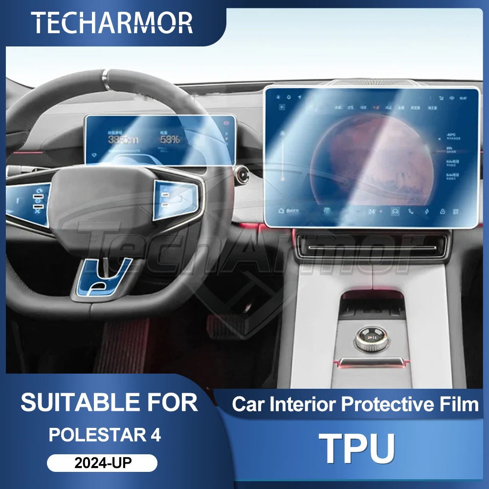 Auto-Innenraum TPU-Schutzfolie Kratzfeste Folie für Polestar 4 2024-26 Auto-Schutz Transparente Reißfeste Aufkleber Zubehör