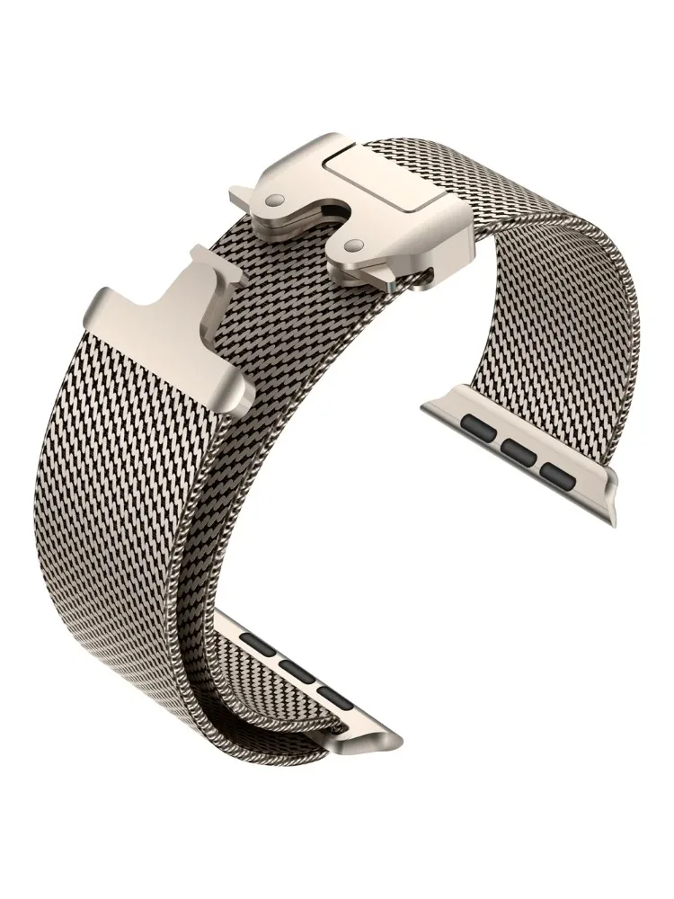 Titan-Milanese-Armband für Apple Watch Ultra 2 49mm Serie 10 9 8 7 6 5 4 SE 46mm 42mm 41mm 45mm 44mm 38-40mm Armbänder Zubehör