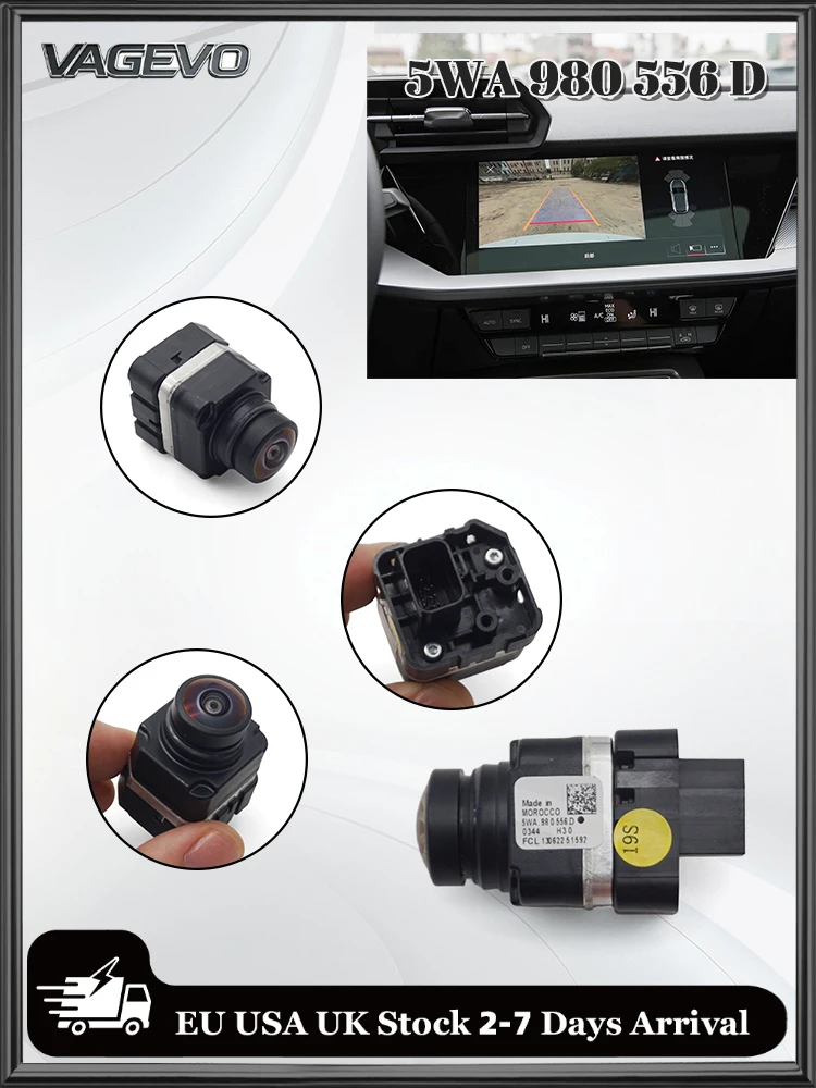 Einparkhilfe Rückfahrkamera OEM Ersatz 5WA980556D Rückfahrkamera für VW Audi Skoda Seat MQB 5WA 980 556 D