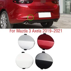 Car Rear Bumper Tow Hook Cover Cap Trailer Hauling Eye Lid For Mazda 3 Axela 2019 2020 2021