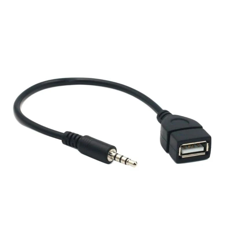 

12 V Car C-D Player Adapter Cable Video Accessories PVC USB Adapter Cable