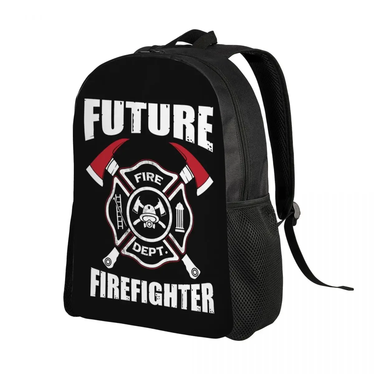 Custom Future Firefighter Backpack Men Women Casual Bookbag for College School Fire Rescue Fireman Bags