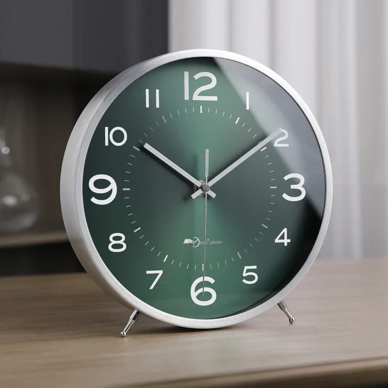 

Simple Design Silent Table Clocks Decorarion Modern Electronic Nordic Table Clocks Living Room Metal Home Decor Cloches LLTC