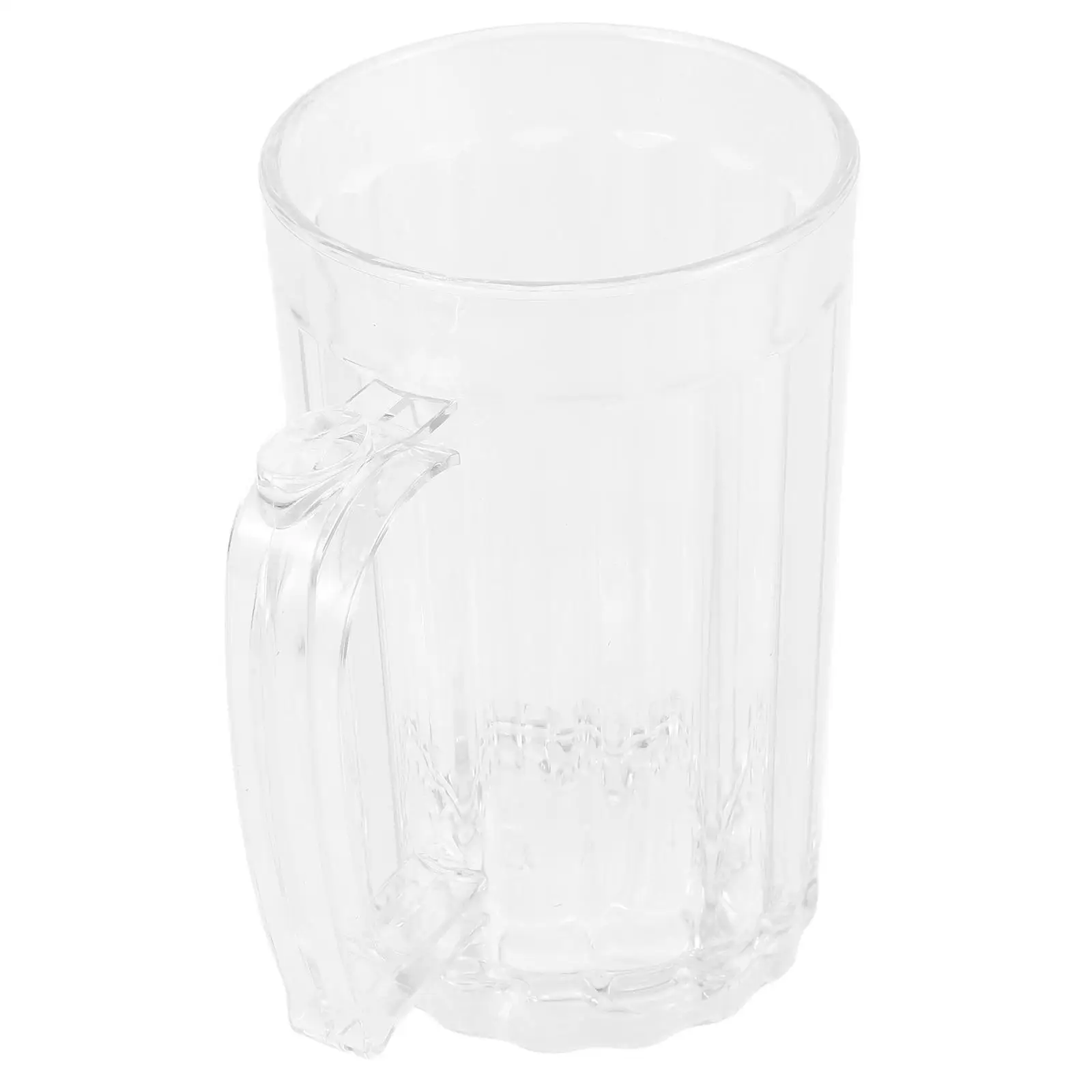 

Large Capacity Beer Mug Plastic Water Cup Handle for Home Restaurant Bar High Temp Resistance Glassware