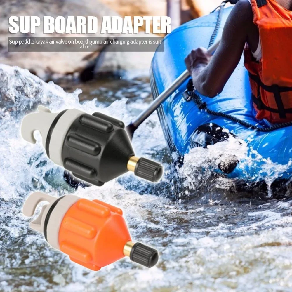 Adattatore per valvola dell'aria per barca calda 1PC Adattatore per pompa gonfiabile per kayak in nylon per scheda SUP Adattatore per valvola dell'aria durevole Remo resistente all'usura