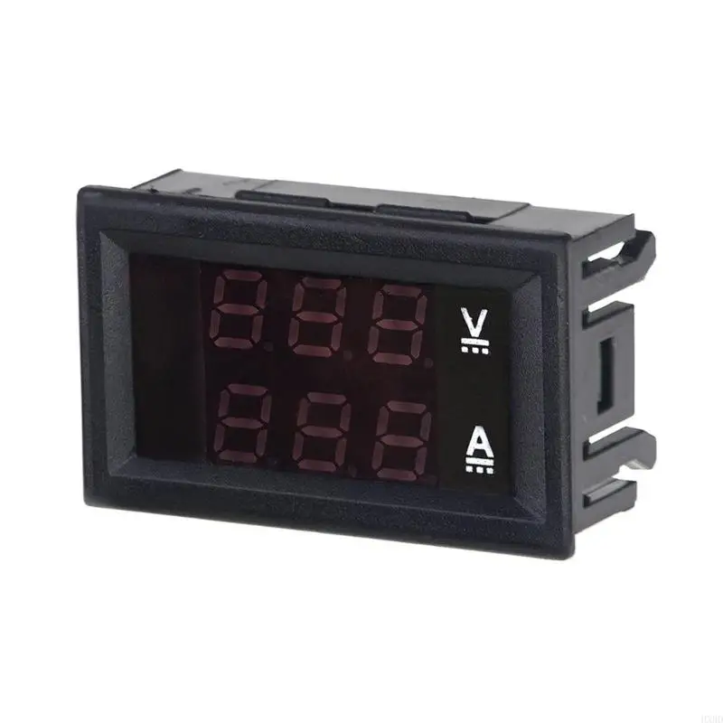 2025 New Red Blue LED Display Voltages Current Tester 0-100V Ranges 10A Capacity High Accuracy