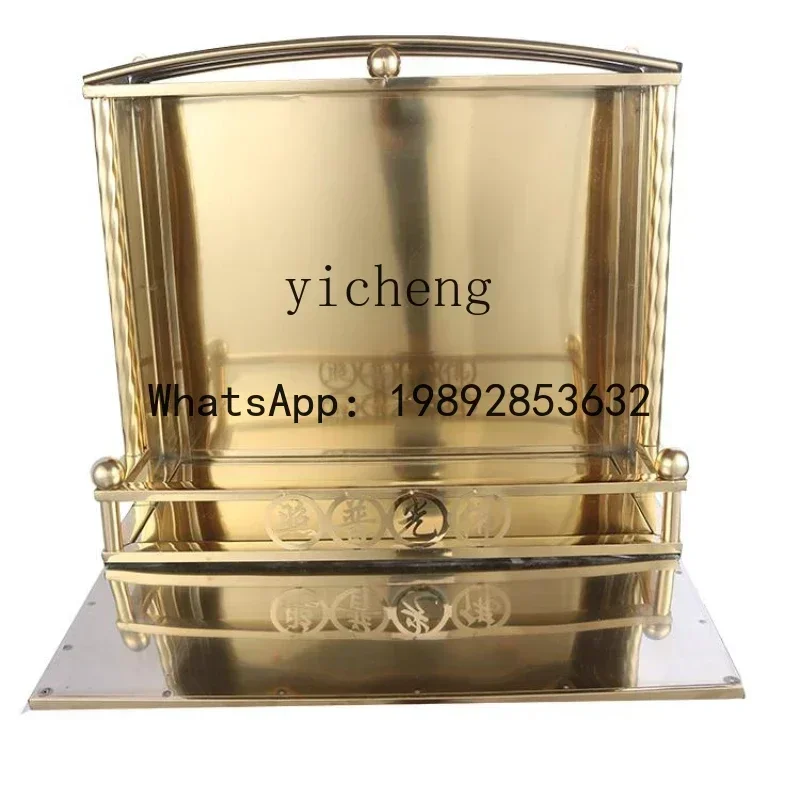 b20Multi-Statue Buddha Ornament Stainless Steel Shrine Large Wall Hanging Shrine Pedestal