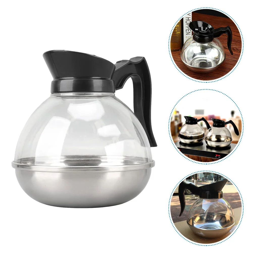 

Stainless Steel Coffee Pot Stove Top Kettle Tea for Pod Maker Pots Daily Use Stovetop