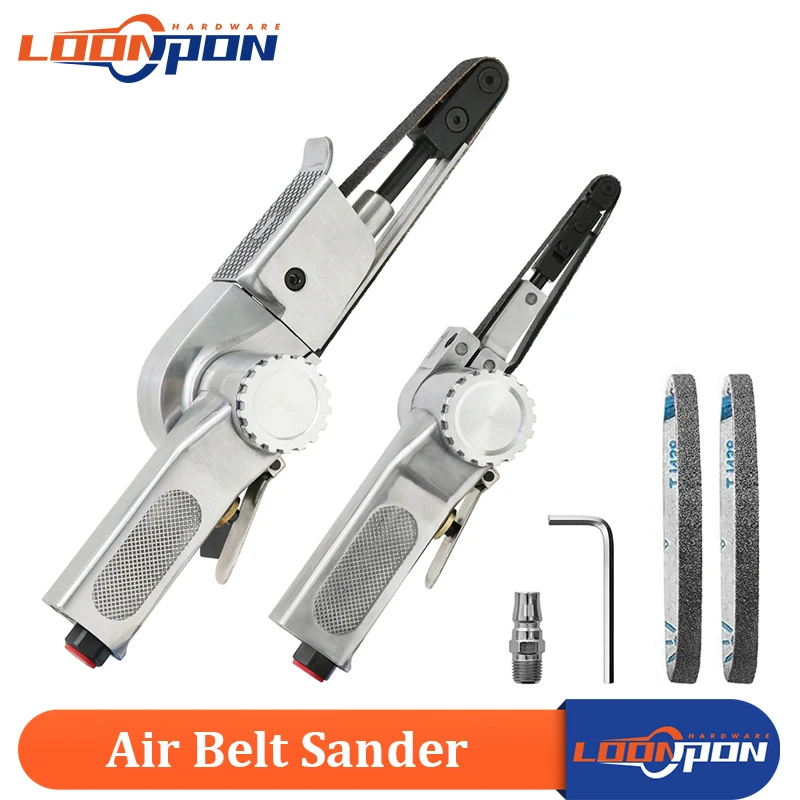 Lixadeira Pneumática Ângulo Máquina de Moagem com Lixamento Cinto para Compressor de ar Lixando Ferramenta Pneumática 10×330 mm ar