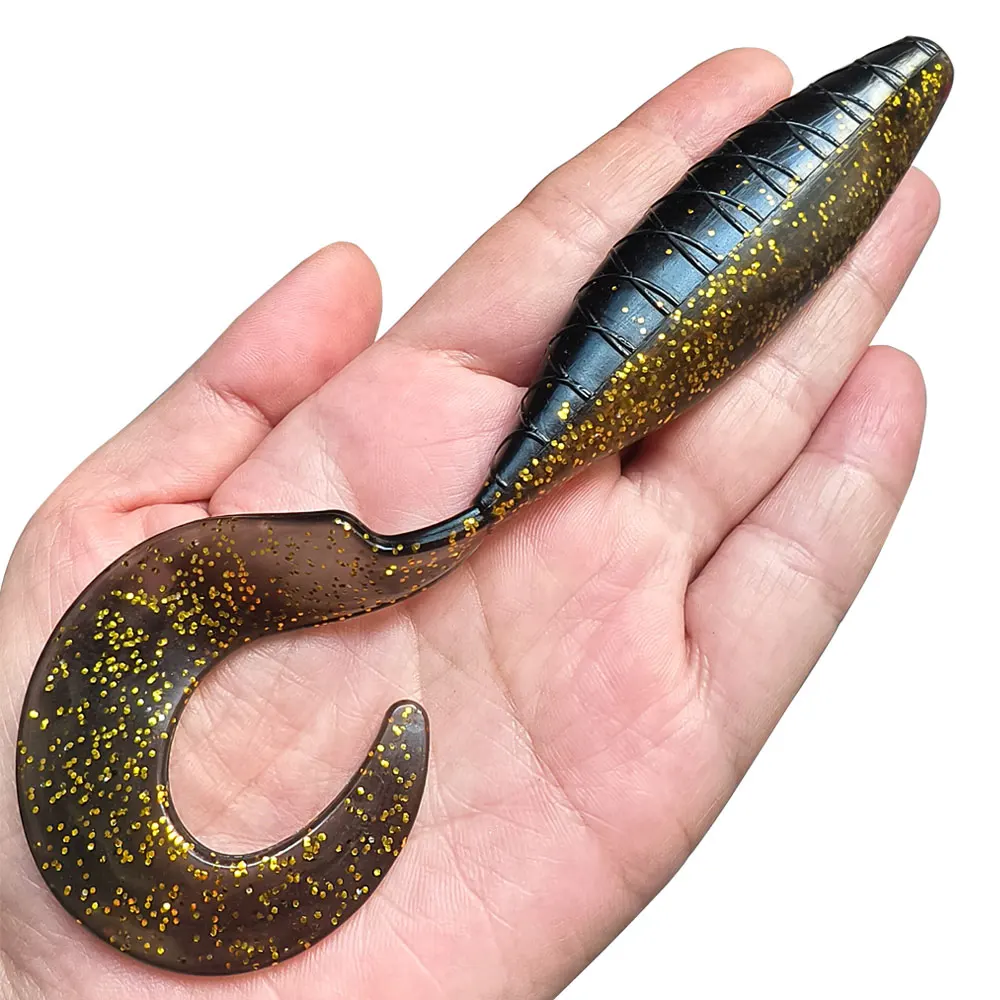 elastic fishing lures Nomad Tackle Hardbait Essentials Bundle the BangerShad can be rigged any way you prefer 10pcs Glow Soft Elastic Shrimp