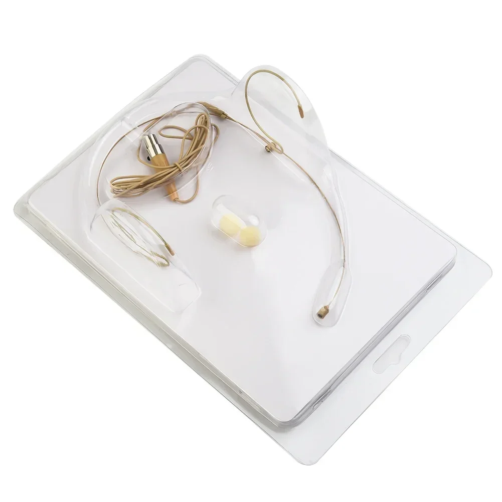 

Microphone Wireless Ear Hook Omnidirectional Steel Made Ear-hang 4-pin XLR Connector Lightweight New High Quality