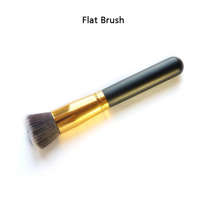 Makeup Brush Flat/Slant/Round/Flame shaped oblique Foundation BB Cream Powder Puff Blusher Cosmetic Soft Face Beauty Tool