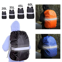 Waterproof Backpack Rain Cover Reflective with Strap 15L-65L Rucksack Cover Upgraded Cross Buckle Hiking Camping Cycling