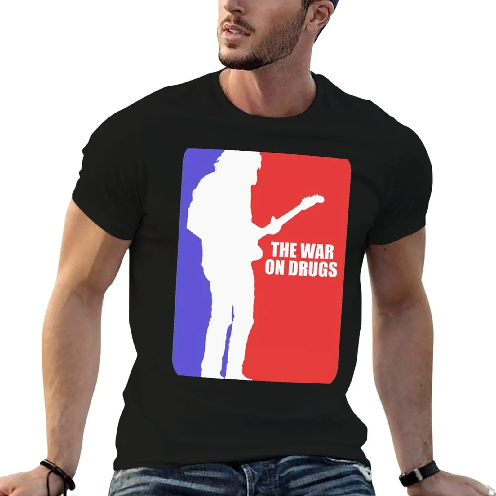 

red and blue T-Shirt t shirts for man cotton funny t shirts for man graphic vintage t shirts cotton 100% T-Shirt