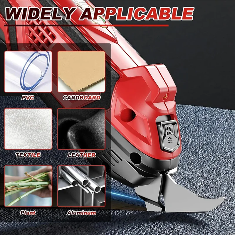 ABDJ-Tijeras eléctricas inalámbricas de 4,2 V con 2 cuchillas, tijeras de tela recargables, cortador de tela, tijeras eléctricas para coser enchufe estadounidense