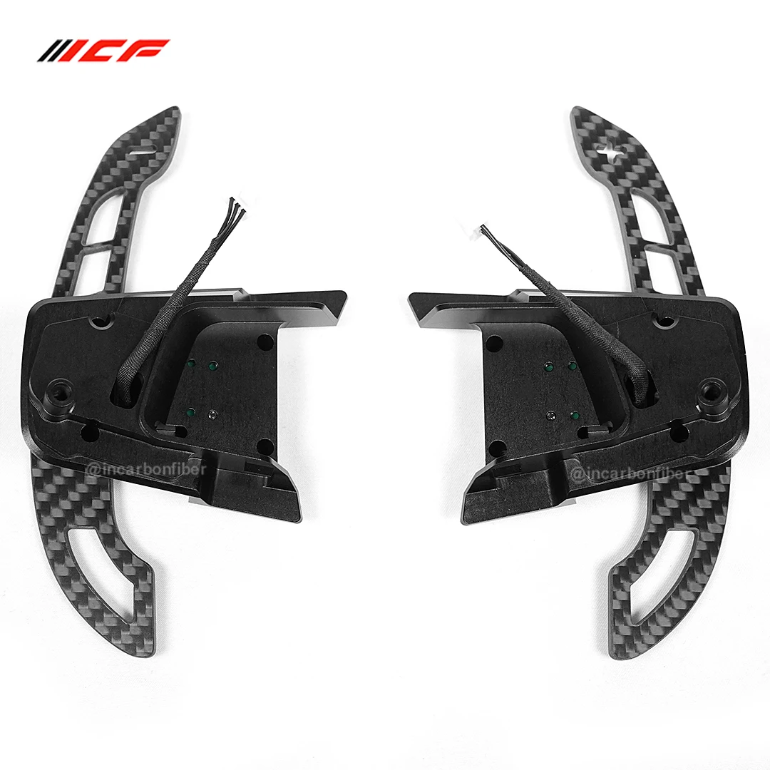 ICF 100% Real Carbon Fiber Magnetic Paddle Shifters for Volkswagen VW Golf MK7 MK7.5  Golf R Scirocco