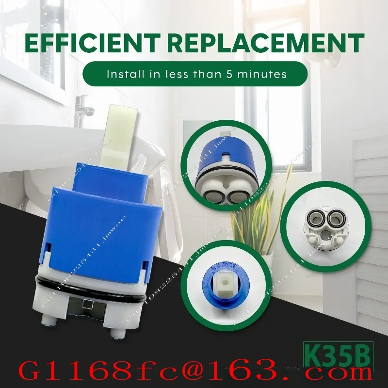 K35B 35mm Faucet Cartridge Bowl High Foot Valve Core