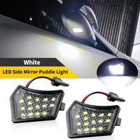 2PCS For Volvo C30 C70 S40 S60 S80 V40 V50 V60 V70 XC70 XC90 Jaguar XJ XF Canbus LED Under Side Mirror Puddle Light White 6000K