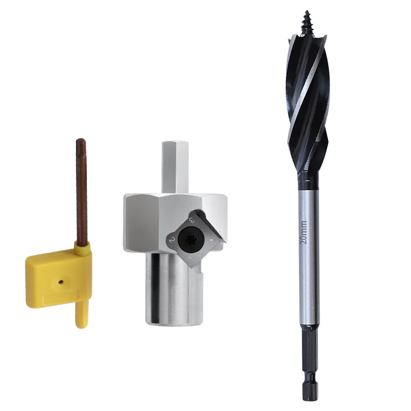Heißer 20mm Hund Loch Fase Reibahle Werkzeug Set Entgraten Trimmer Bohrer Schaft Hund Löcher Poliert Finish Werkzeug für elektrische Bohrer – Detail 7