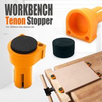 8pcs 19mm 20mm Workbench Tenon Stopper Precision Anti-Slip Workbench Peg Brake Stops Clamp Practical Tool EVA Rubber