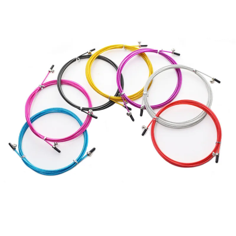 Cable de repuesto para saltar de velocidad de Fitness, Cable de acero inoxidable duradero de 2,5mm X 3m para tornillos de cuerda de repuesto Crossfit para pérdida de peso
