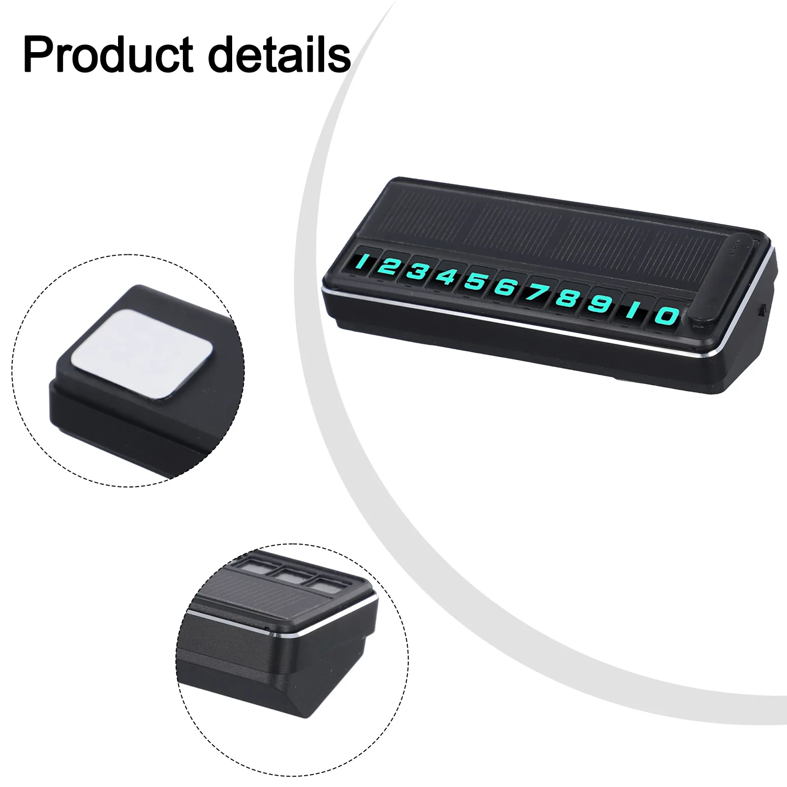 

Для автомобильных телефонов, номера, светодиодное освещение, парковочная карта, солнечная светодиодная парковочная пластина, защита конфиденциальности, солнечная энергия, не выцветает