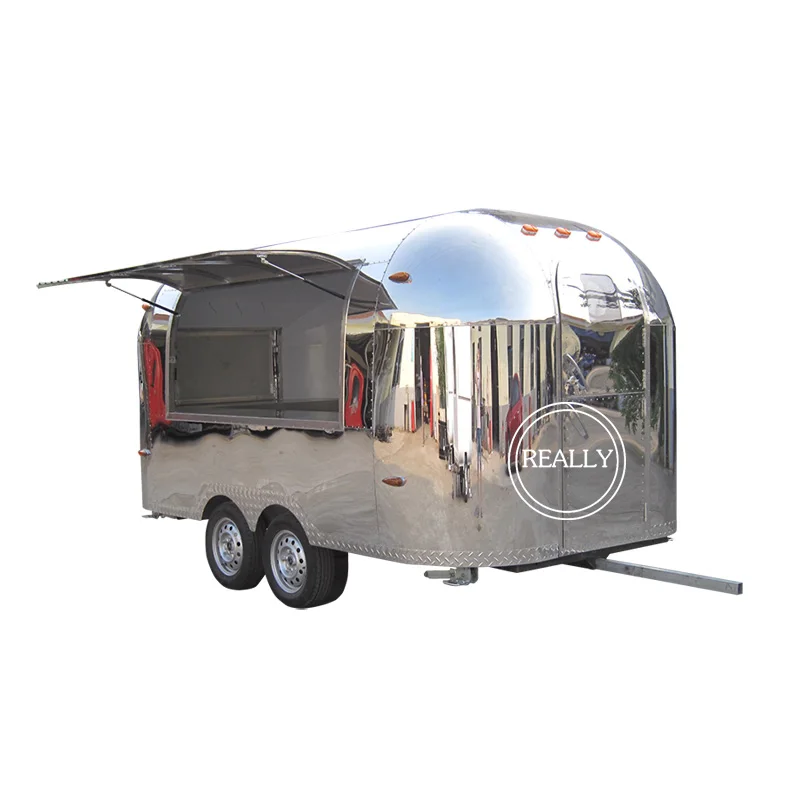 

Stainless steel Airstream food truck catering Airstream EU standard food trailer