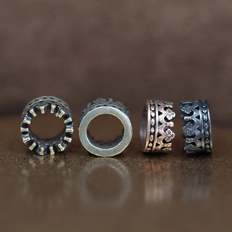 خرز سكين نحاسي بتاج ملكي، أساور منسوجة يدويًا من باراكورد، إكسسوارات معلقة، أدوات خارجية - 2