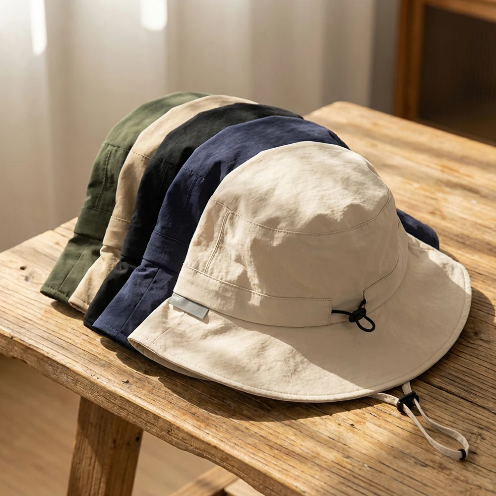Faltbarer Atmungsaktiver Sonnenhut für Outdoor-Wanderungen Reisen Sommer Frühling Cowboy-Fischerhüte