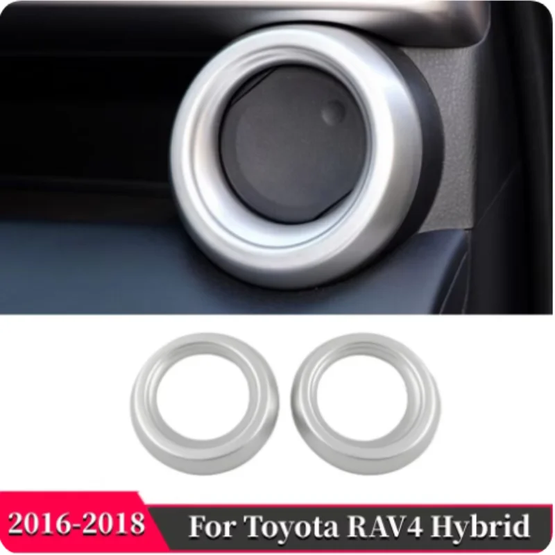 

For Toyota RAV4 2016 2017 2018 ABS Air Conditioner Vent Outlet Garnish Cover Decoration Inner Accessories Frame Trim