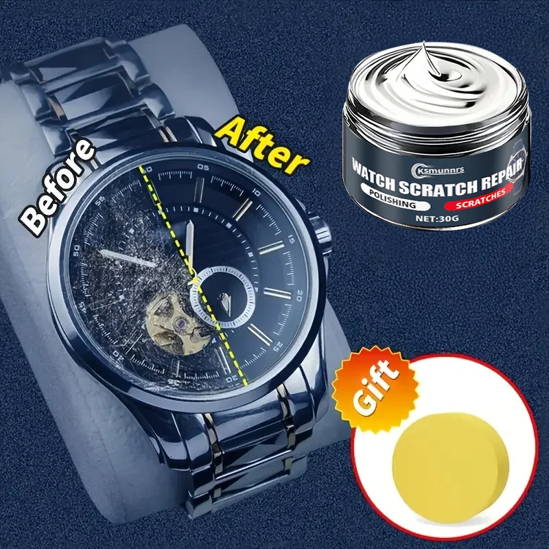 [Watch Polishing Paste]: Watch Repair & Polish,Scratch/Oxidation Remove,Shine Restore + Coating,Fits Watches/Glasses/Clock Tools