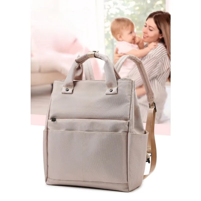 Lightweight and Large Capacity Single Shoulder Baby Mom Go Out Portable Oxford Cloth Double Shoulder Breast Bag