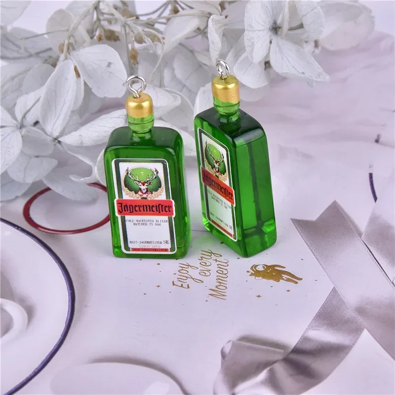 Alcohol Jager Bottle Charms for Earring DIY